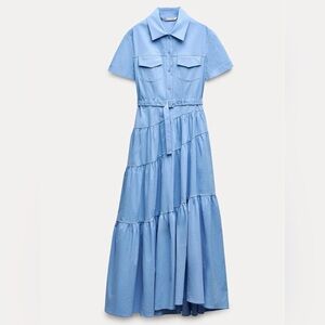 Zara belted shirtdress